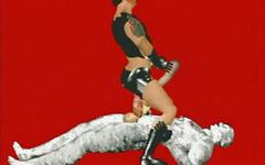 3D computer animated snowman fucks a muscular guy in leather - movie 1 - 7