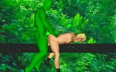 3-D computer-animated satyr fucks a man with his bright green cock - movie 3 - 7