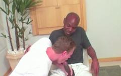 Cute ginger athlete takes a big black cock up his ass join background