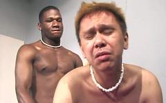 Asian guy takes big black cock in his mouth and ass - movie 2 - 6