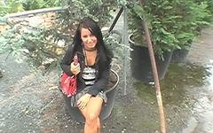 Brunette Czech Renata gets fucked outdoors in hot POV anal sex scene join background