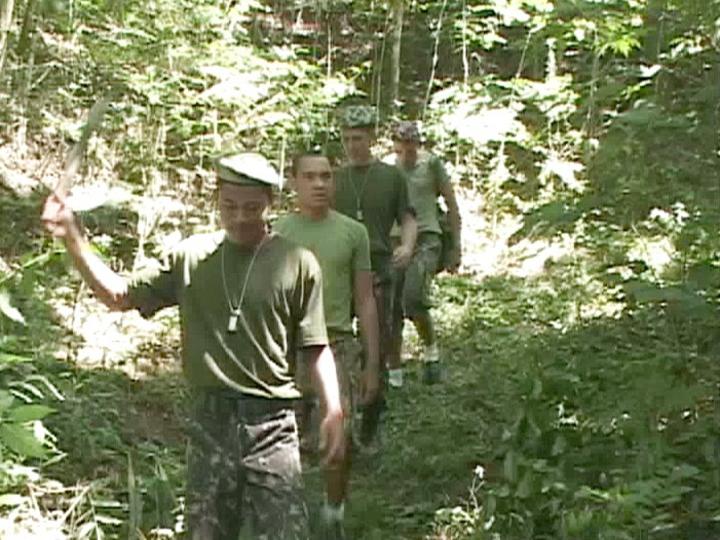 Military Jocks Have an Orgy in the Woods