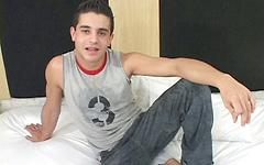 Uncut Latino jocks have a threesome with a 19-year old white twink - movie 2 - 2