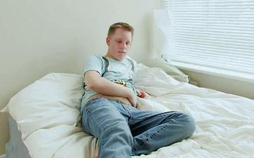 Download Stocky 19-year old blonde rubs his hard dick