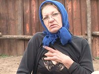 Watch Now - Grandmother fucks a cowboy outside in the corral.