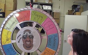 Download Blake riley spins the wheel of debauchery and uses porno dan's dick to play