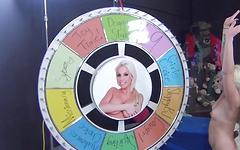 Ashley Stone spins the Wheel of Debauchery and wins a pearl necklace - movie 2 - 2