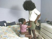 Watch Now - A cute black girl sucks and fucks a black guy who has a long hard cock