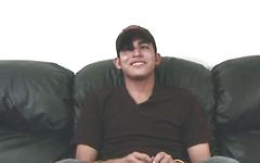 Straight eighteen year old Latino beats off and cums hard - movie 3 - 2