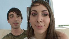 Watch Now - Tatted and pierced brunette gets a thick anal creampie