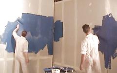 Jock painters suck and fuck on the job join background