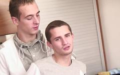 Watch Now - Real life jock boyfriends slam each others mouths and asses