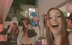 Birthday fun in a group with a brunette, a blonde and a redhead - movie 3 - 7