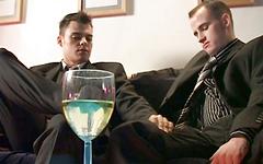 Kijk nu - Jack and markus grope dicks in suits, suck & plow each others' asses naked
