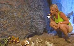 Buxom Bridgette Kerkove and Jodie Moore Set Up Camp in a Cave - movie 2 - 4
