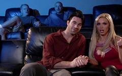 Nikki Benz bangs one out with her boyfriend in a movie theatre! - movie 5 - 2