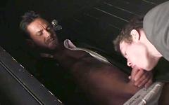 Jason and Ashley Tear Off Suits for Lunch Break Fuck in Porno Booth - movie 2 - 2