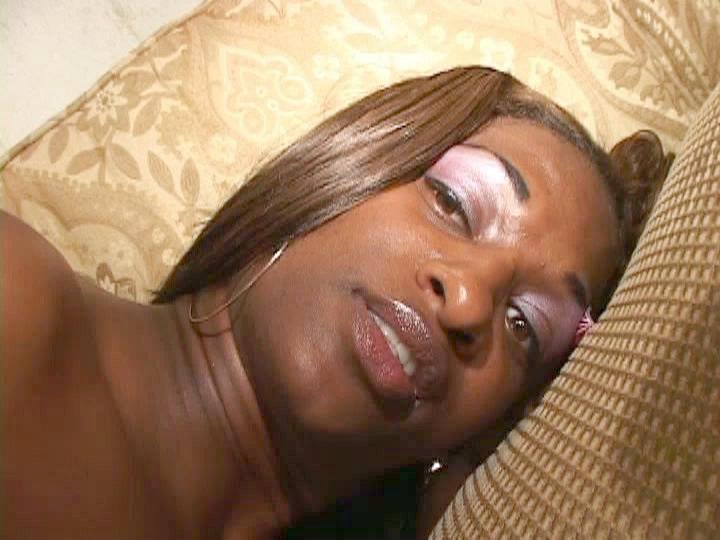 Curvy black beauty with big tits gets fucked by a big black cock