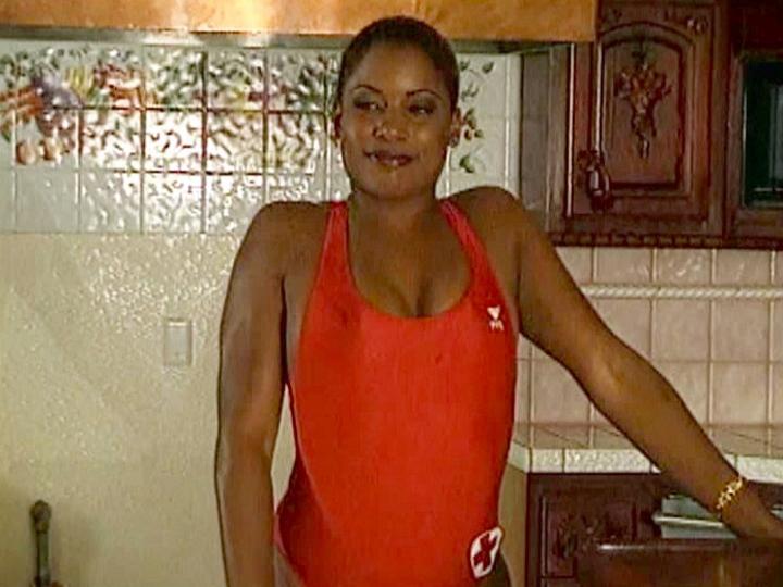 Black MILF takes a big black cock up the ass