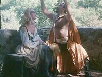 Watch Now - Hot girl in medieval cosplay gets jizz on face after outdoor anal.