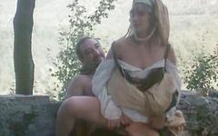 Hot girl in medieval cosplay gets jizz on face after outdoor anal. - movie 3 - 5
