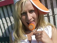 Watch Now - 18 year old sporty pornstar masturbates with pink dildo.