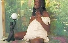 Chocolate Monroe Adds More Sperm To Her Pregnant Body join background