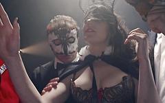 Samantha  Bentley kinky lingerie sucks & fucks two guys gets anal & facial - movie 5 - 2
