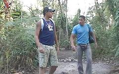Fit body builder takes it in the ass from his hiking buddy - movie 3 - 2