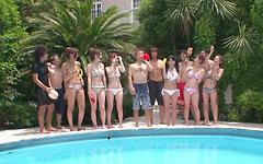 Pool Time With Horny Asian College Girls - movie 1 - 2