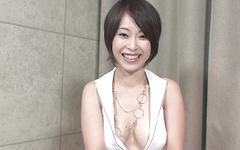 Saki Otsuka hairy Asian brunette w/nice tits gang banged. internal cumshot - movie 1 - 2