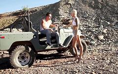 Emma Mae gets to ride a hot guy in a jeep - movie 5 - 2