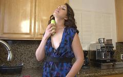 Watch Now - Sarah shevon takes some vegtables to her ass