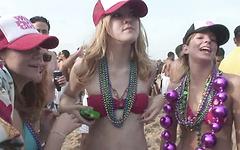 MILF gets in on Spring Break party action by flashing her big tits - movie 5 - 4
