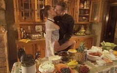 Vanessa Lane Takes a Thick Load Before A Meal join background