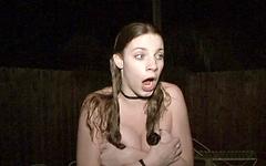 Brunette party girl gets her bikini nabbed while skinny dipping - movie 3 - 7