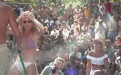 college coeds have a wet tshirt contest in the woods - movie 4 - 4