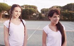 Bella Beretta and Abril Gerald Are Horny Tennis Players join background