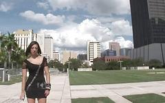 Downtown diva flashes her titties and pussy in public - movie 5 - 3