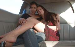 Candice and Sharon Get Naked in the Back Seat - movie 8 - 2