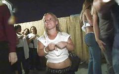 Wet t-shirt contest of all blondes plus a genuine little person - movie 11 - 7