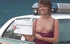 Wild woman gets naked in public and in front of cops for the thrill - movie 8 - 7