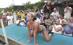 Watch Now - Booty shaking contest at beach party gives you great ass shots