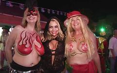 Mardi Gras greets you with big boobs both naked and painted - movie 3 - 6