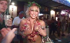 Mardi Gras greets you with big boobs both naked and painted - movie 3 - 7