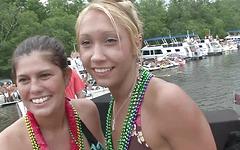 Party on the lake gets girls stripping each other and more - movie 6 - 5