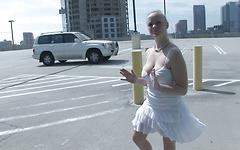 Blonde shows off her big boobs after strip tease  - movie 4 - 3
