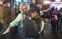Beads and boobs all along Bourbon Street bash - movie 3 - 6