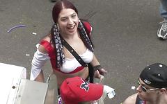 MILFs show off their big boobs for beads at Mardi Gras - movie 6 - 2