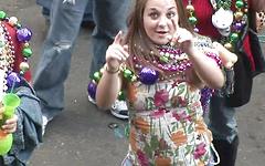 MILFs show off their big boobs for beads at Mardi Gras - movie 6 - 3